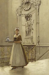 Treppe in einem wohlhabenden Haus, ca. 1740